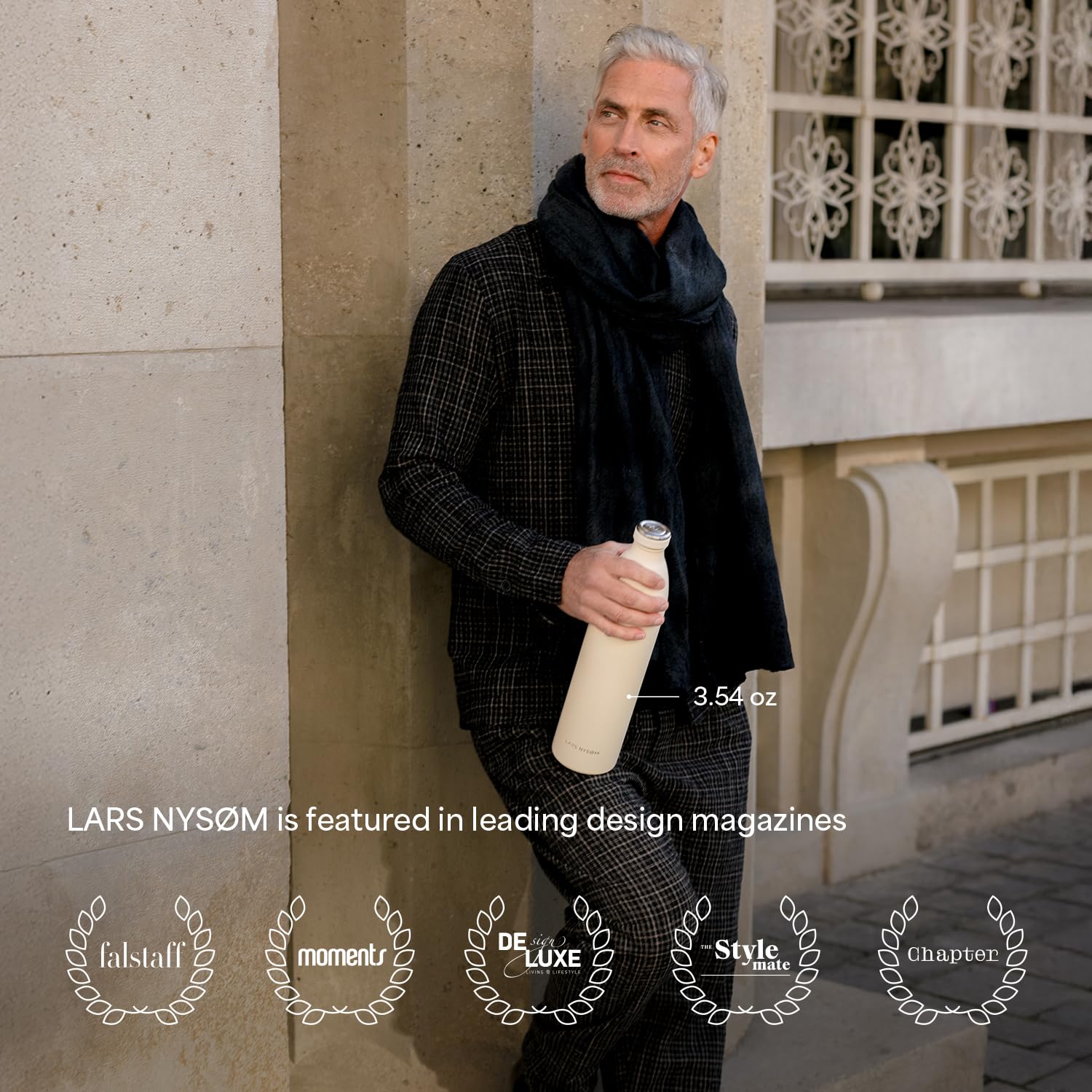 LARS NYSØM Ren tucked in a backpack pocket demonstrating travel readiness