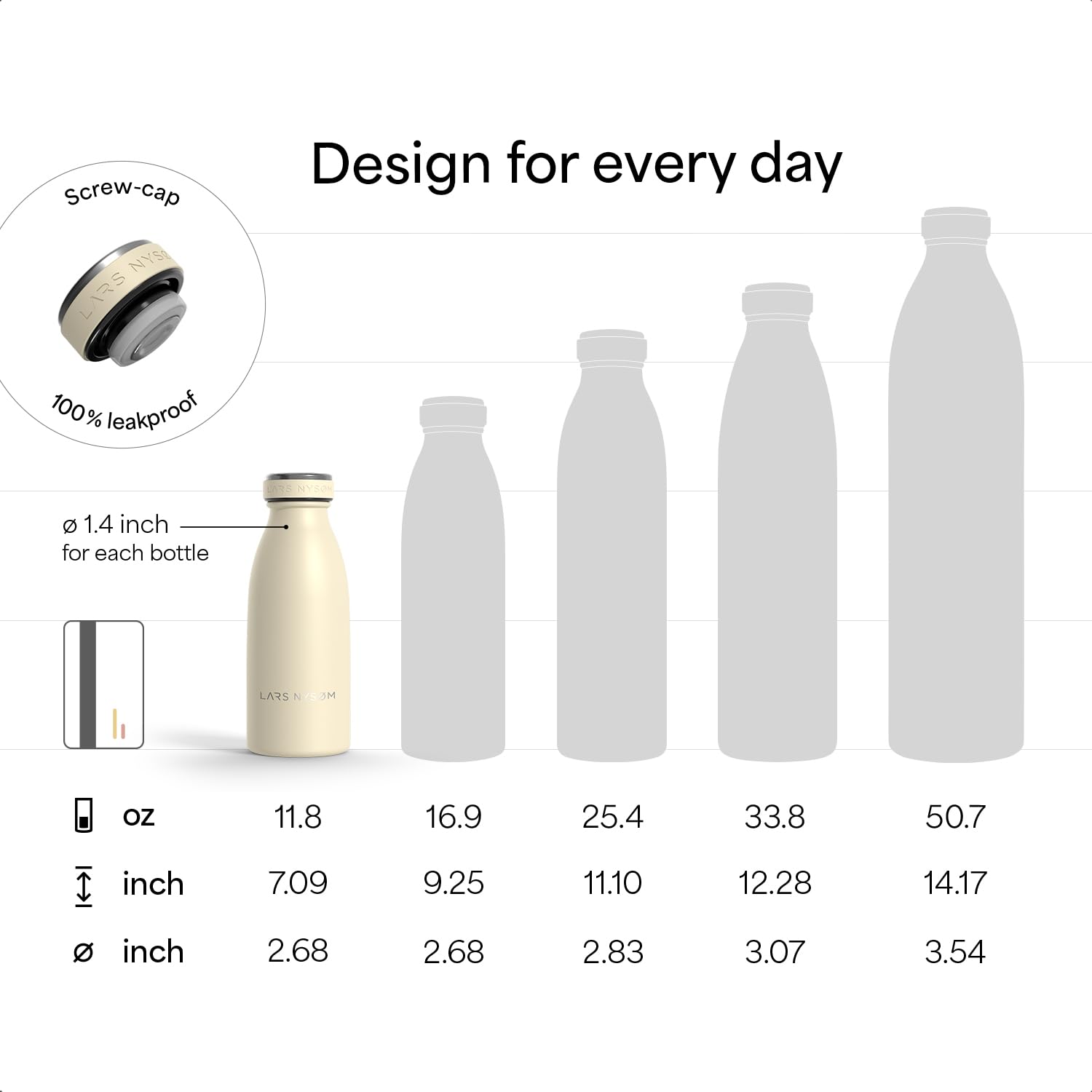 LARS NYSØM Ren held in hand to show scale and lightweight everyday convenience