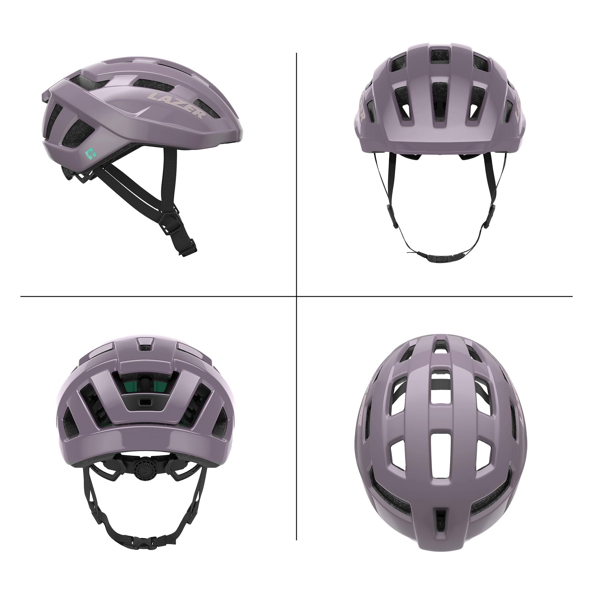 LAZER Tempo KINETICORE side vents highlighting ventilation and airflow