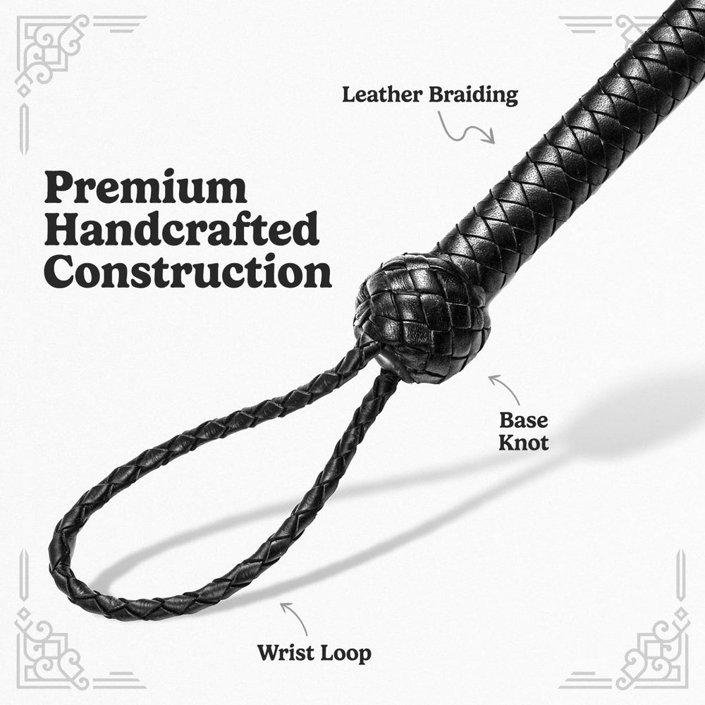 LB'S WHIP handle and grip detail demonstrating comfortable control benefit