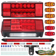 Lcrslitx front view submersible tail lights showing full rear visibility and durability
