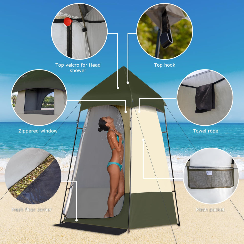 Leader Accessories sturdy anti-rust pole structure delivering stable shelter