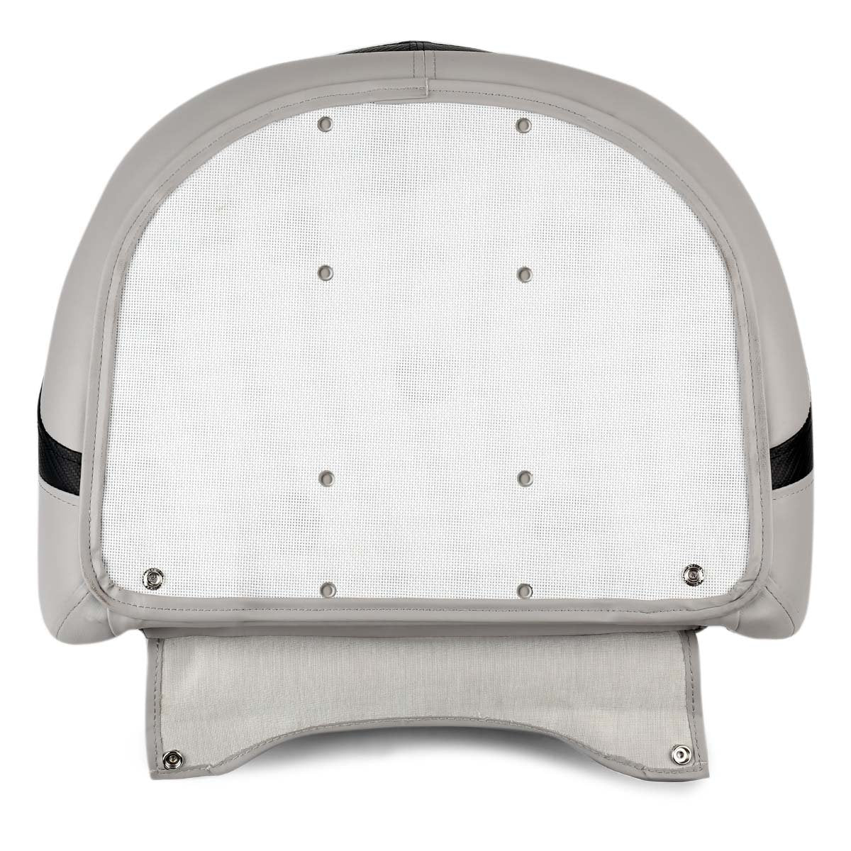 Leader Accessories seat beside a ruler for scale showing compact dimensions and fit
