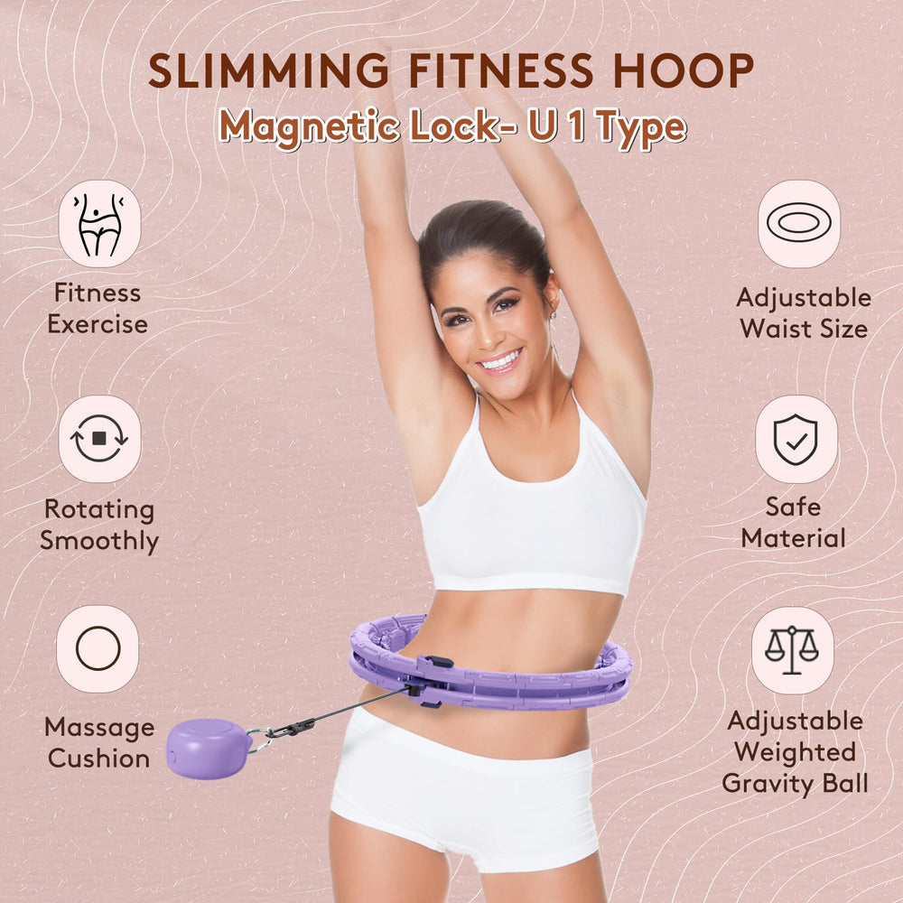 Leann L!fe hoop in use on grass showing comfortable outdoor exercise benefit