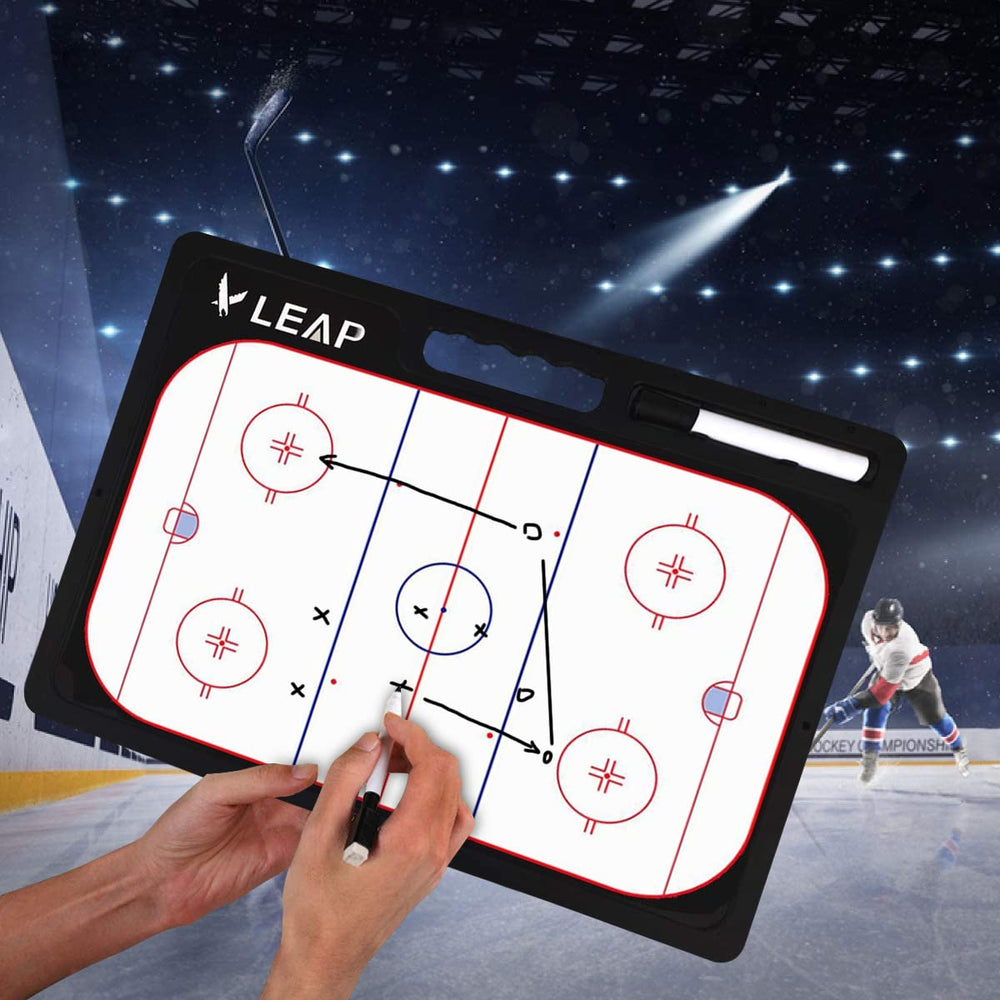 LEAP coach board size comparison with hand showing portable coaching scale