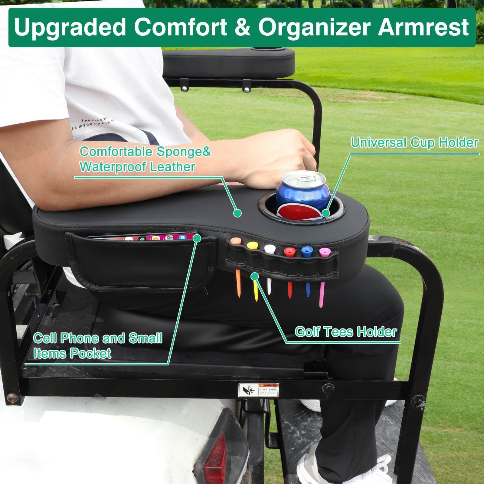 LEAPGOMAX close-up padded surface highlighting easy-to-clean PU