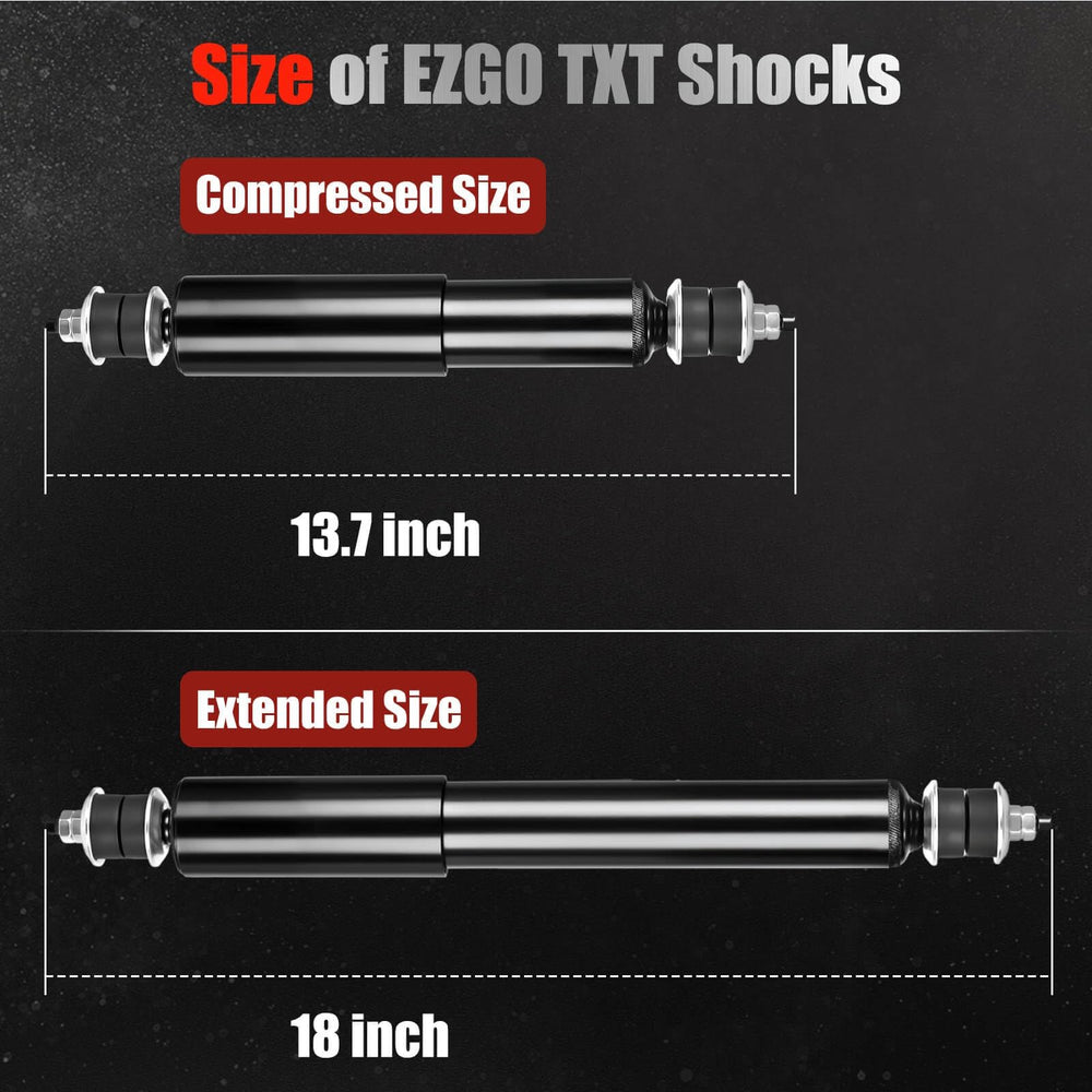 LEAPGOMAX shock mounted on EZGO rear suspension improving load carrying comfort