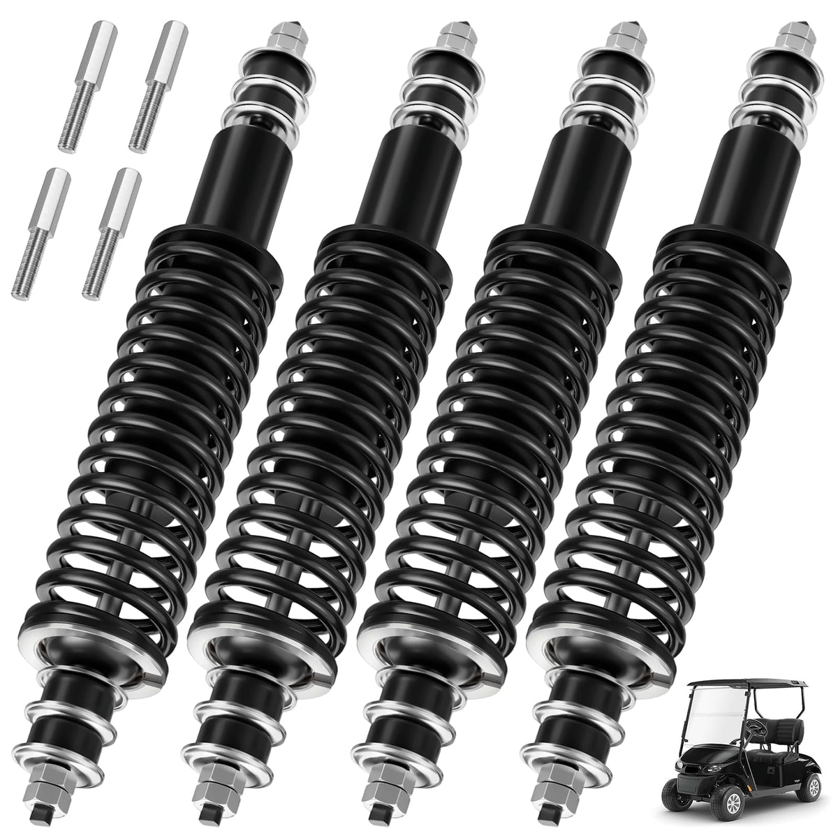 LEAPGOMAX front shocks packaged showing ready-to-install durability benefit