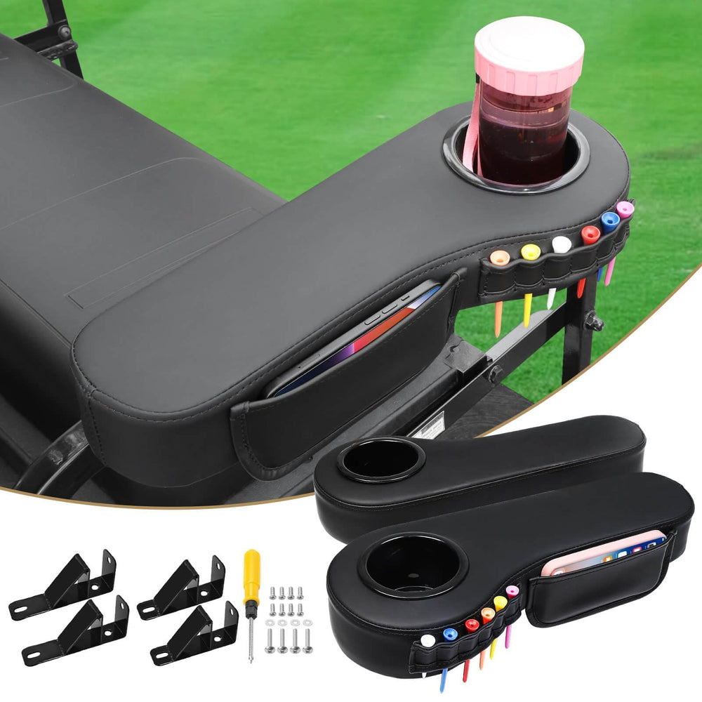 LEAPGOMAX front view armrest installed showing added comfort