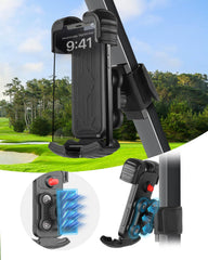 LEAPGOMAX front view mounted on an EZGO showing stable grip and visibility