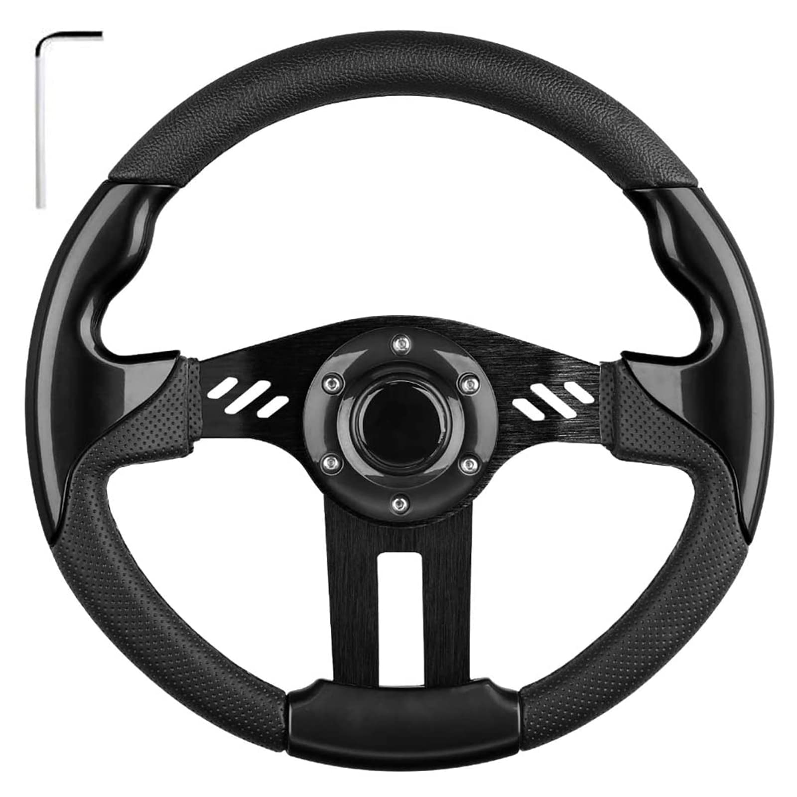 LEAPGOMAX front view showing racing-style wheel and fit