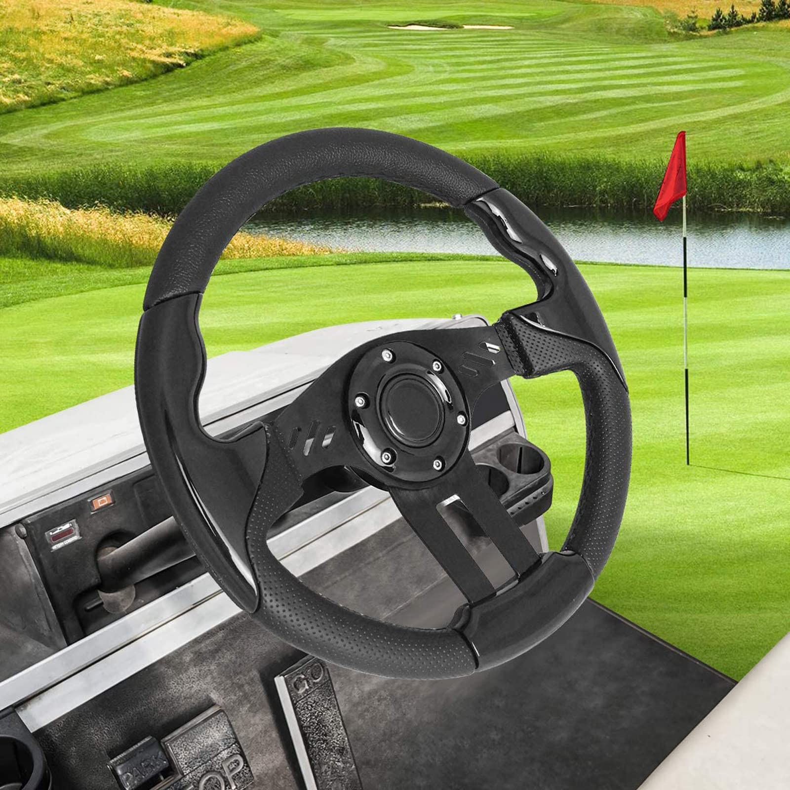 LEAPGOMAX in use with driver hands demonstrating improved control