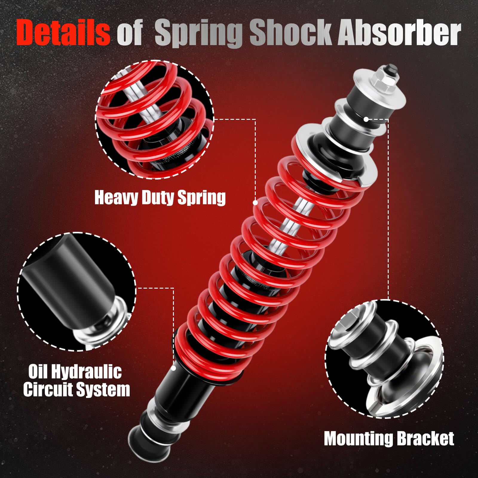 LEAPGOMAX shocks installed on golf cart driving on course for smoother ride