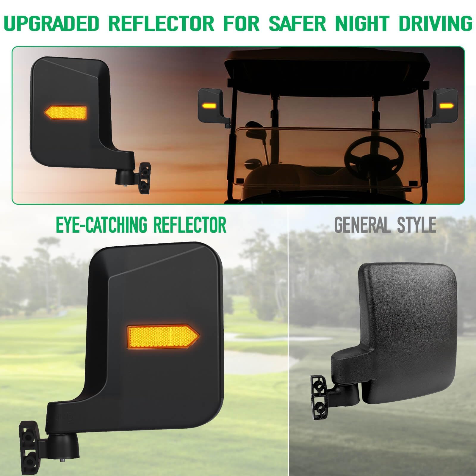 LEAPGOMAX rear-view wide-angle lens displaying 180-degree field of view benefit