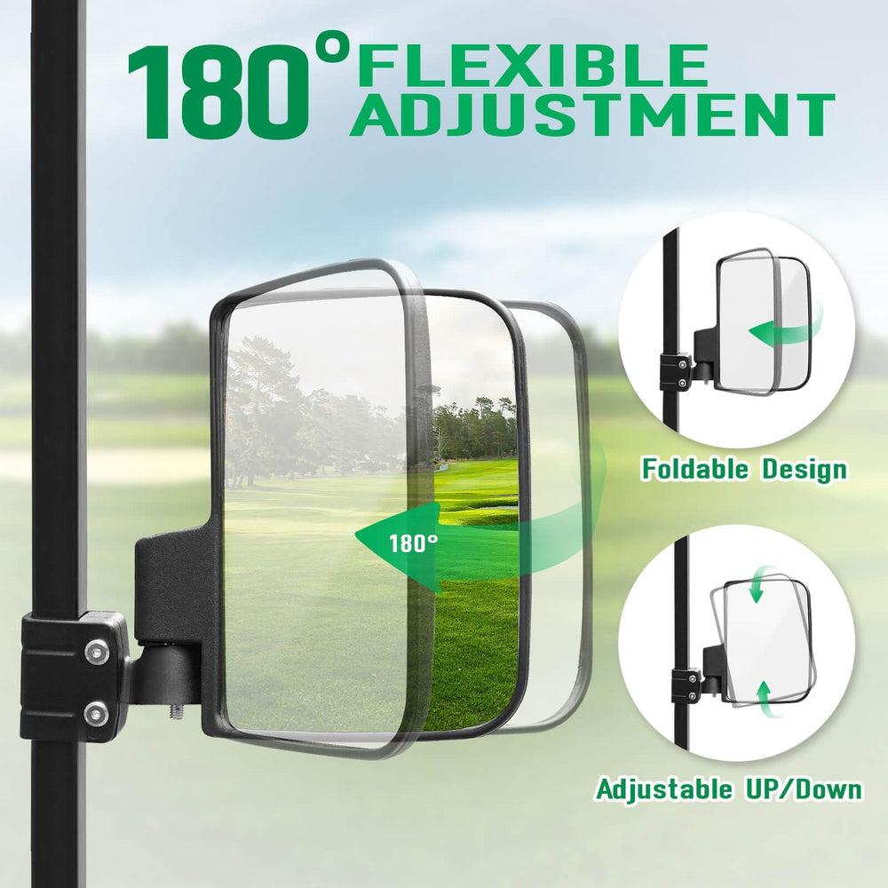 LEAPGOMAX mirror folded back to avoid obstacles and prevent damage