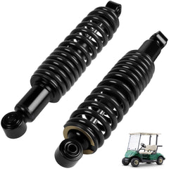 LEAPGOMAX front view of rear shocks showing durable construction and improved control