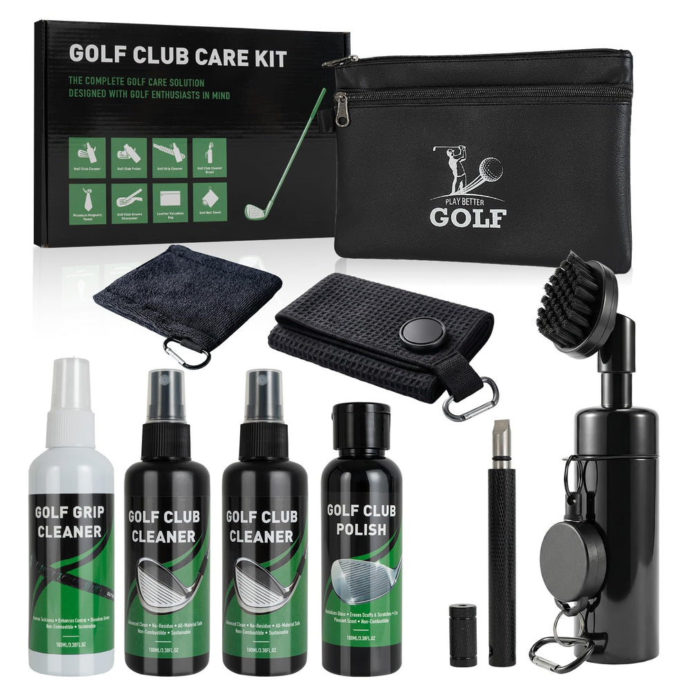 LEARNIBEE kit held by golfer on course for easy maintenance