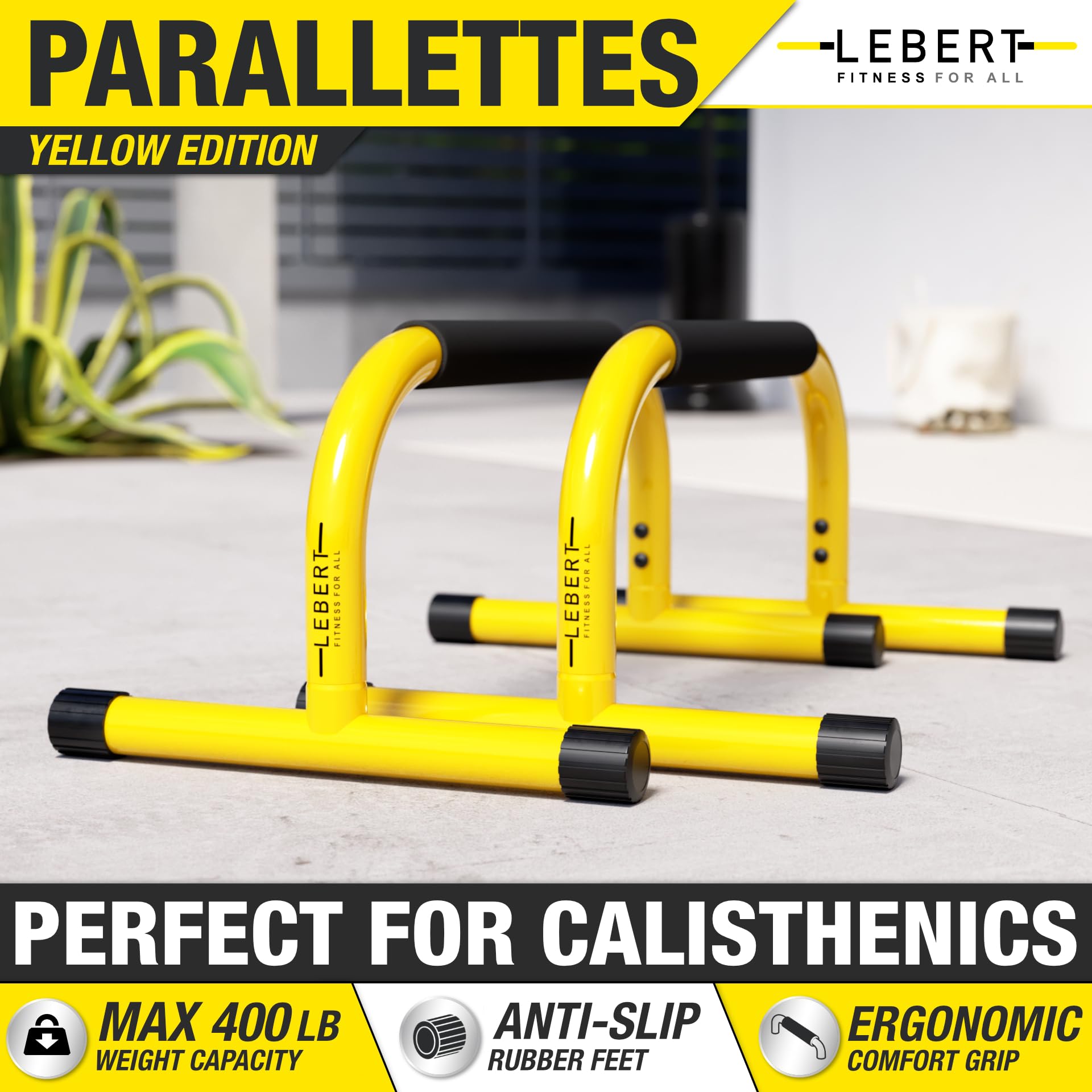 Lebert Fitness close-up of neoprene grip highlighting secure, comfortable hand contact