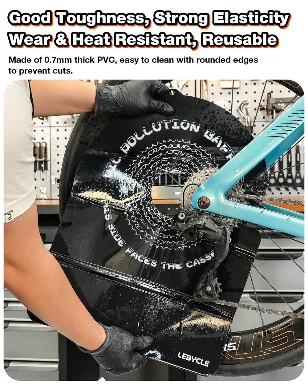 LEBYCLE protecting rotor from degreaser spray during cleaning