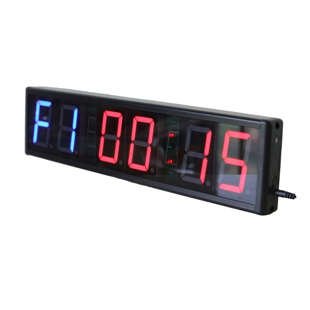 Ledgital front display mounted on wall showing bright digits and easy viewing