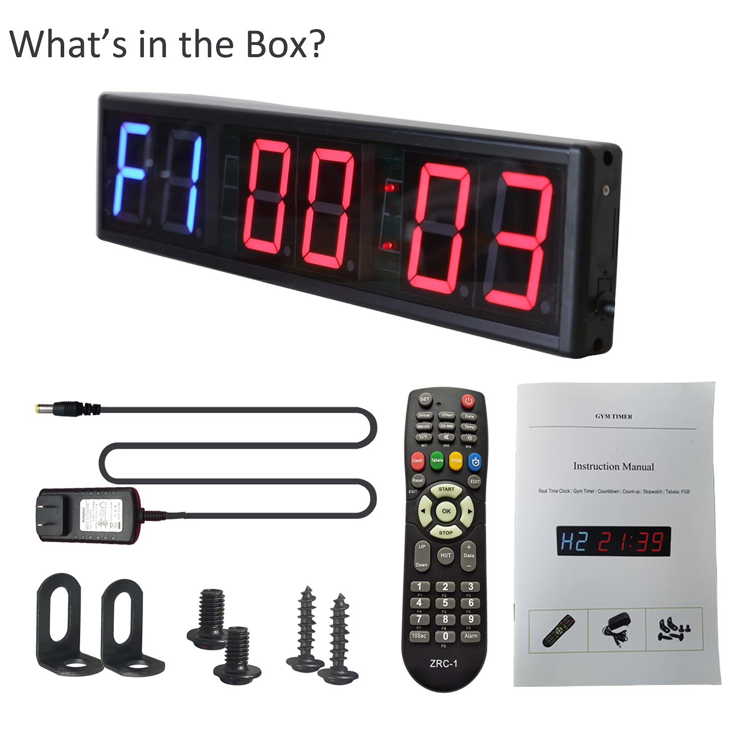 Ledgital display showing custom interval programming for flexible workouts