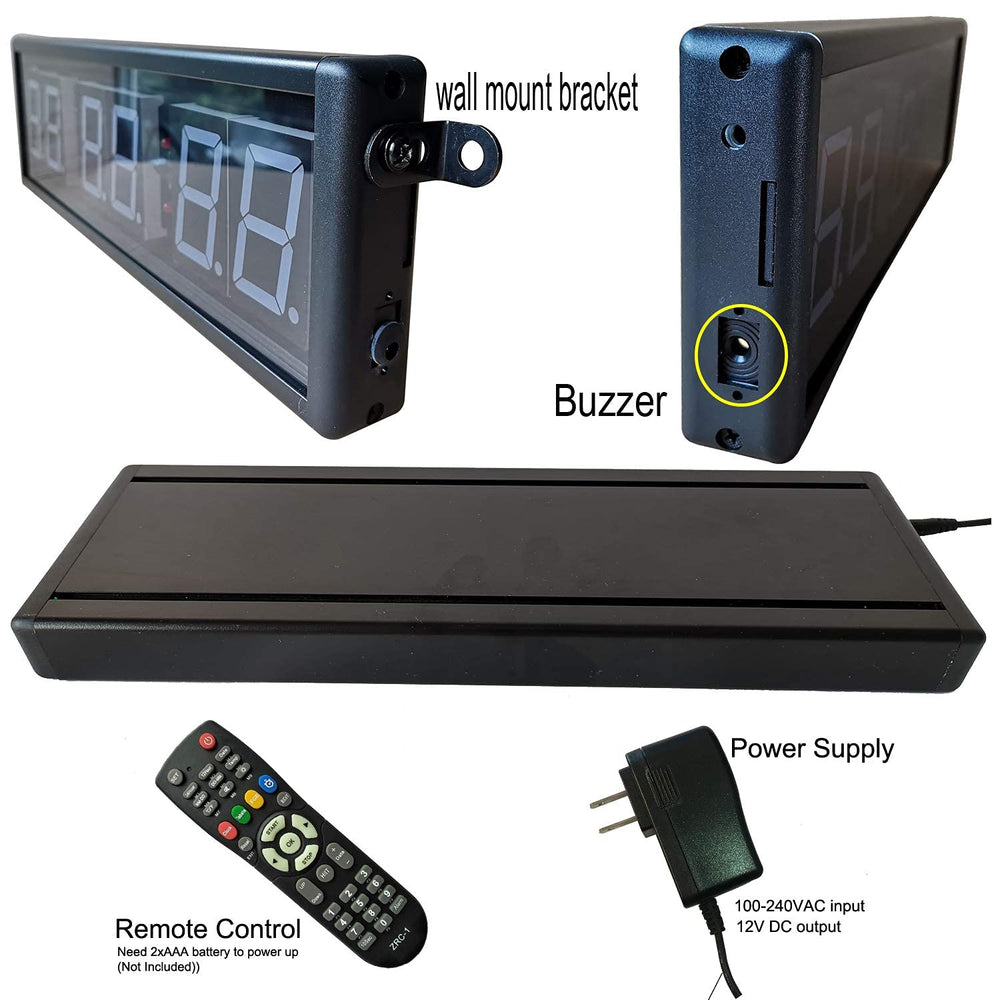 Ledgital timer in a CrossFit gym setting demonstrating class-ready timing