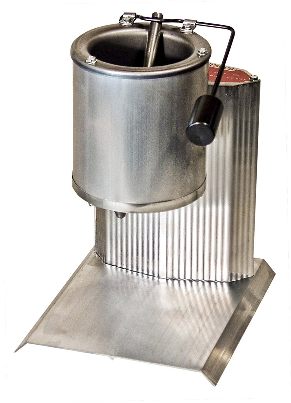 Lee Precision pot front view showing spout and stable base, enabling safer pours