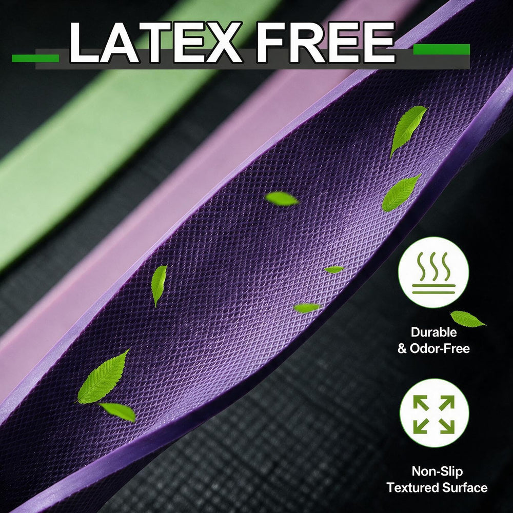LEEKEY gym lifestyle shot with bands used in a full-body training session
