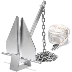 Leero front view of complete anchor kit showing components and convenience