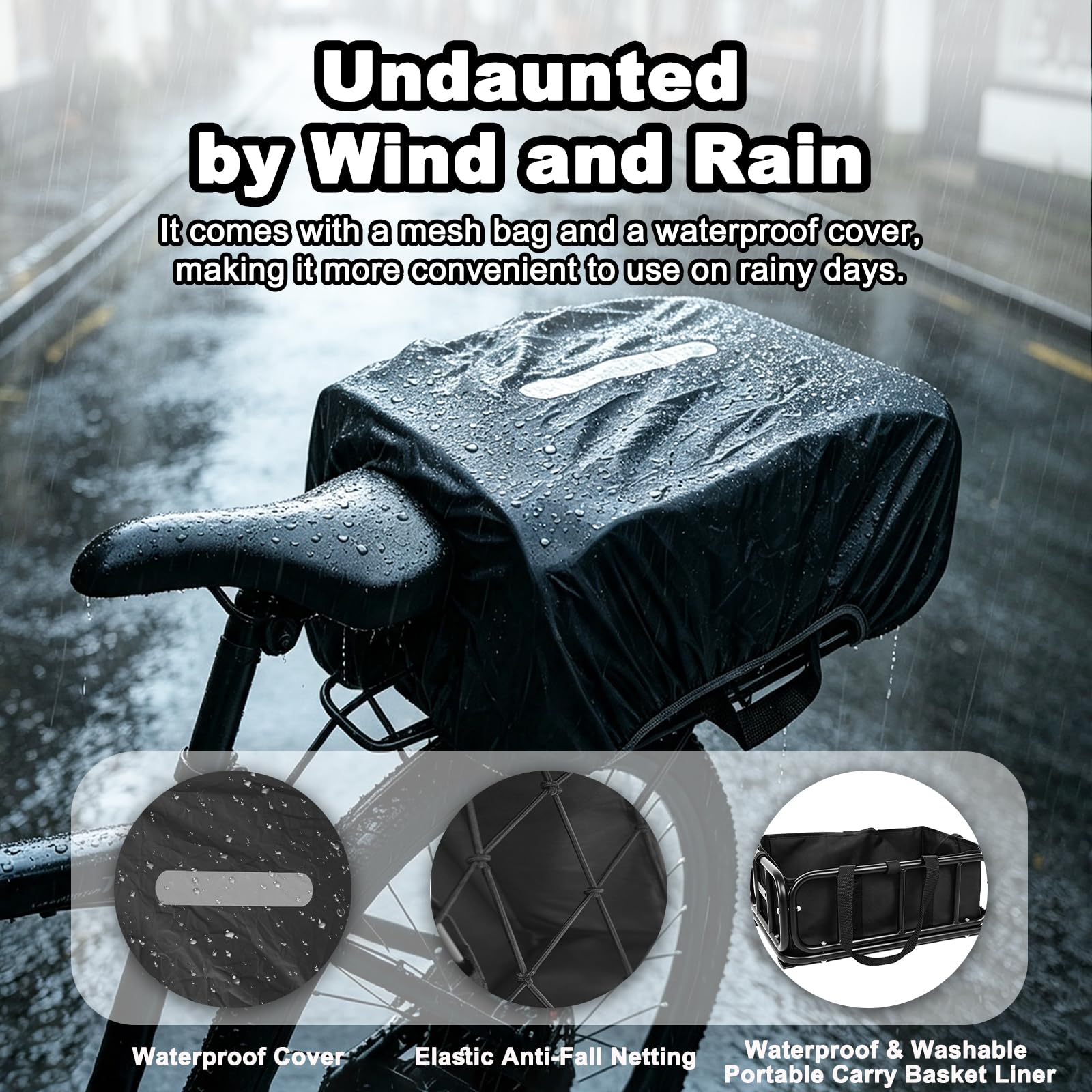 LEFELWEL waterproof Oxford liner detail repelling rain and splashes