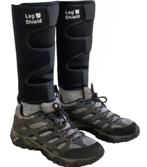 Leg Shield front view showing full gaiter and fit benefits