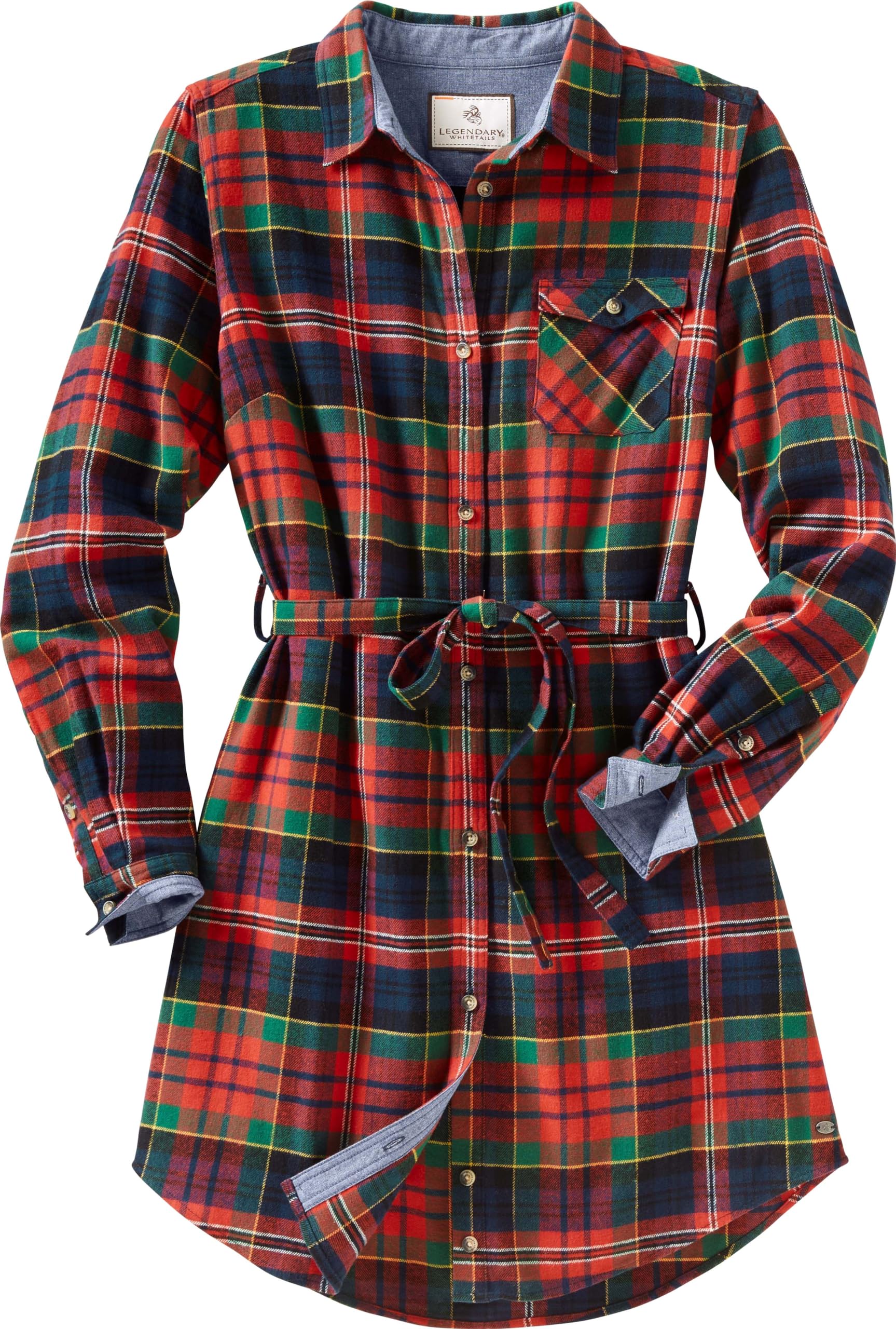 Legendary Whitetails plaid flannel fabric texture highlighting softness