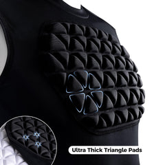 Legendfit close-up triangular pads highlighting firm impact dispersion