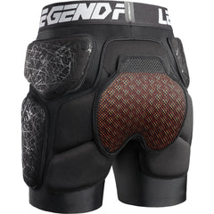 Legendfit front view of padded shorts showing hip protection and fit benefit