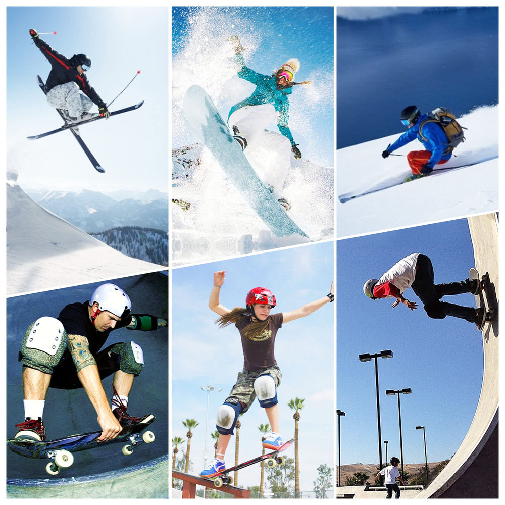 Legendfit in-use on snowboarder illustrating mobility and fall protection benefit