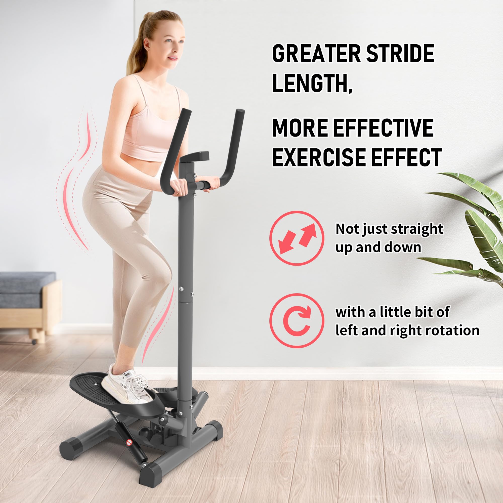 leikefitness removable resistance bands attached for added upper-body benefit