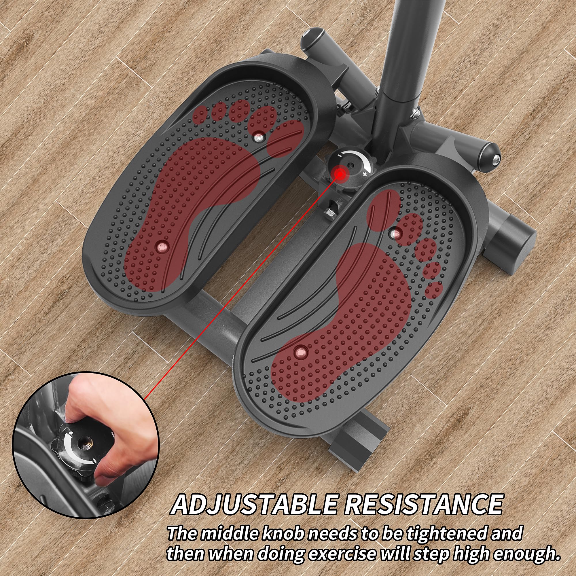 leikefitness tension knob detail for adjustable resistance benefit customization