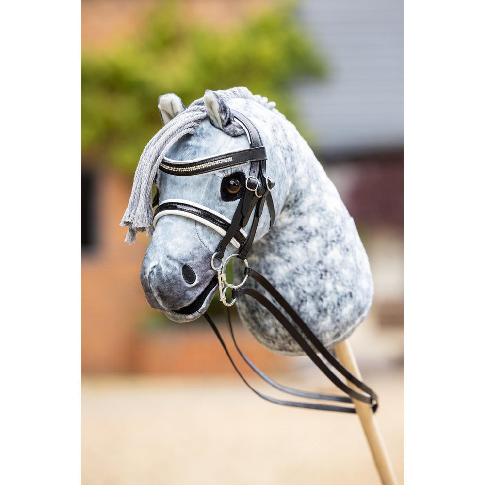 LeMieux crystal-padded browband close-up highlighting sparkle and refined dressage look