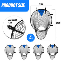 Lenwen close-up of blue scoring zone and reinforced stitching for durability benefits