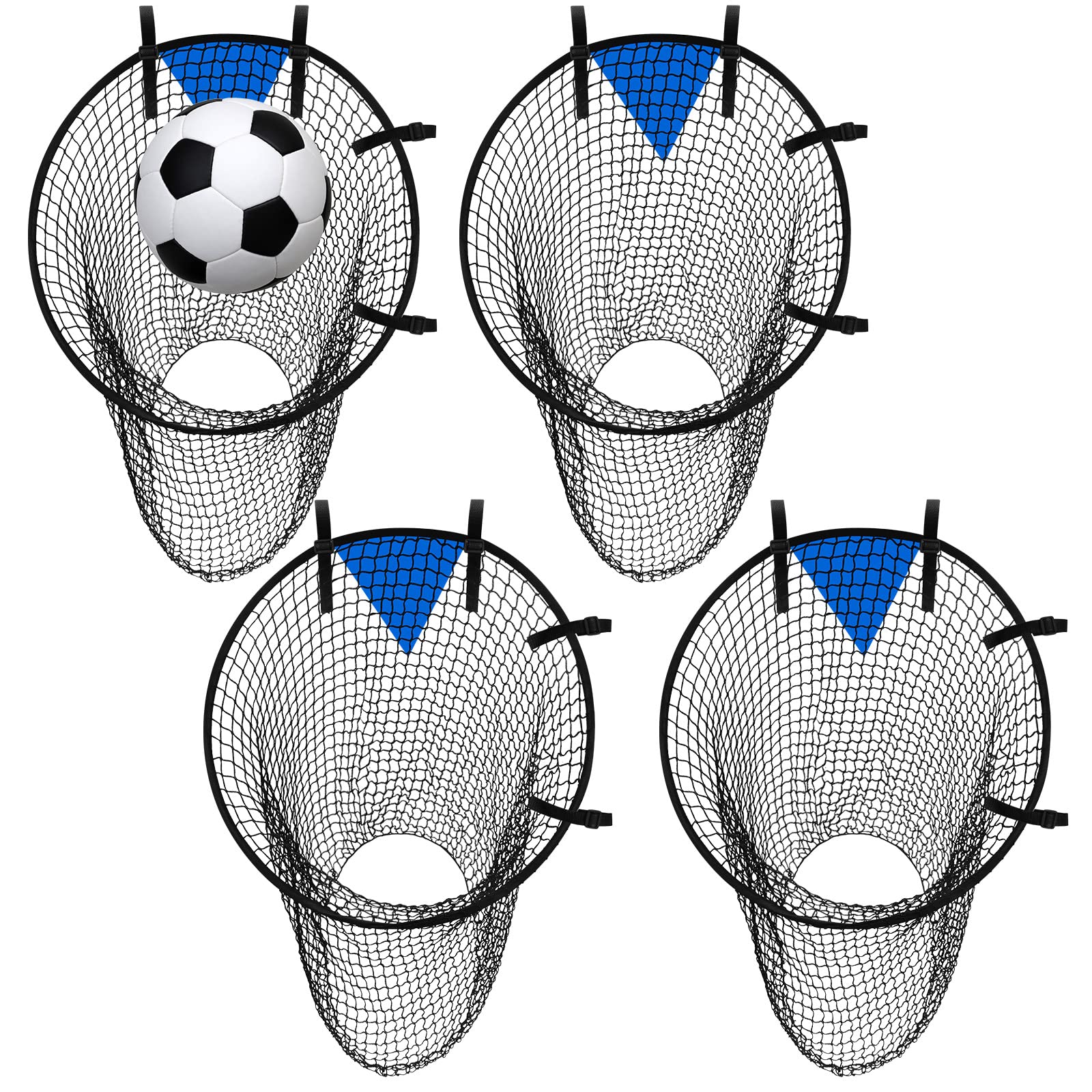 Lenwen front view attached target on goal showing clear scoring zone and improved precision
