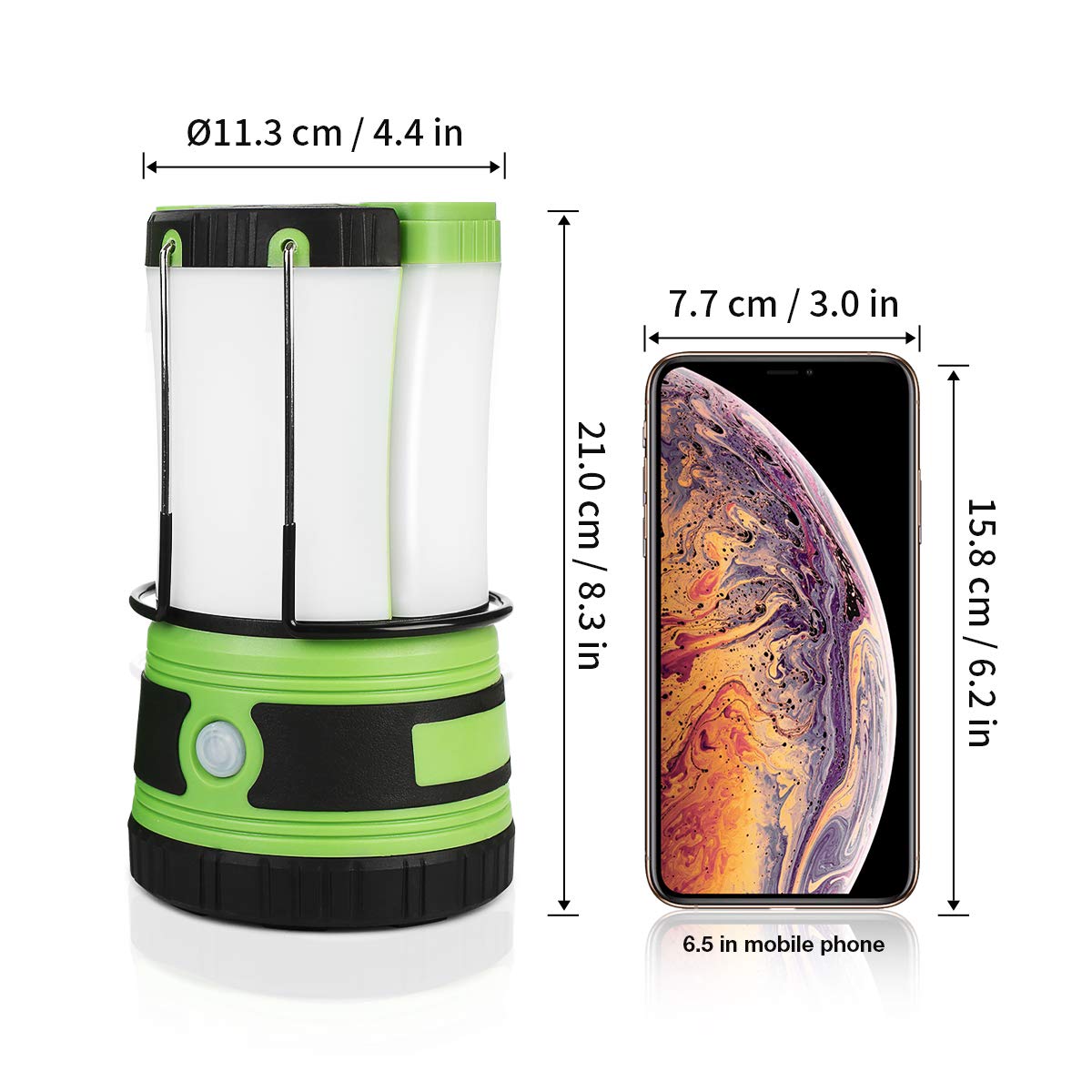 Lepro flashlight in hand for scale, illustrates portable and ergonomic design