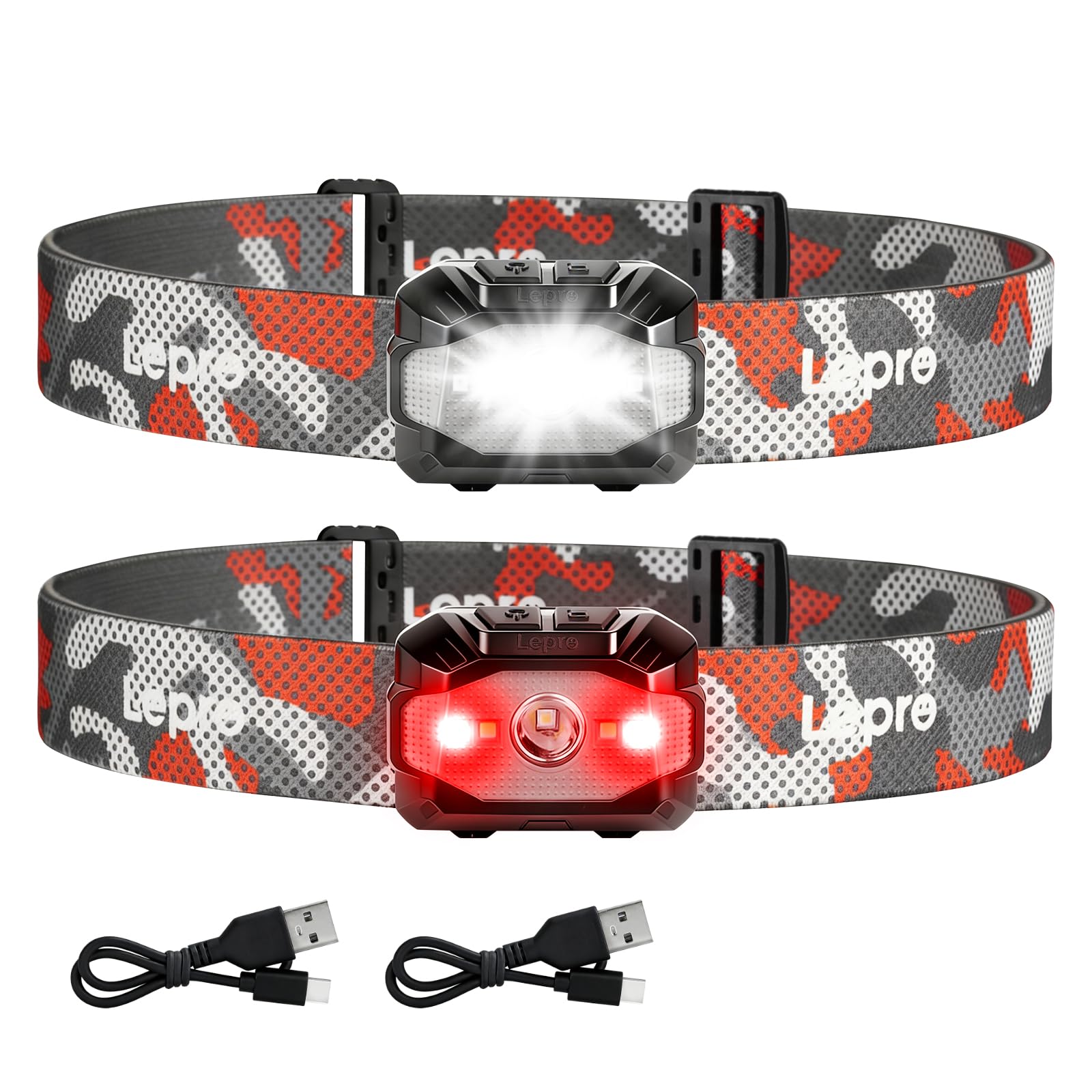 Lepro front packaging view highlighting the 300-lumen dual power benefit