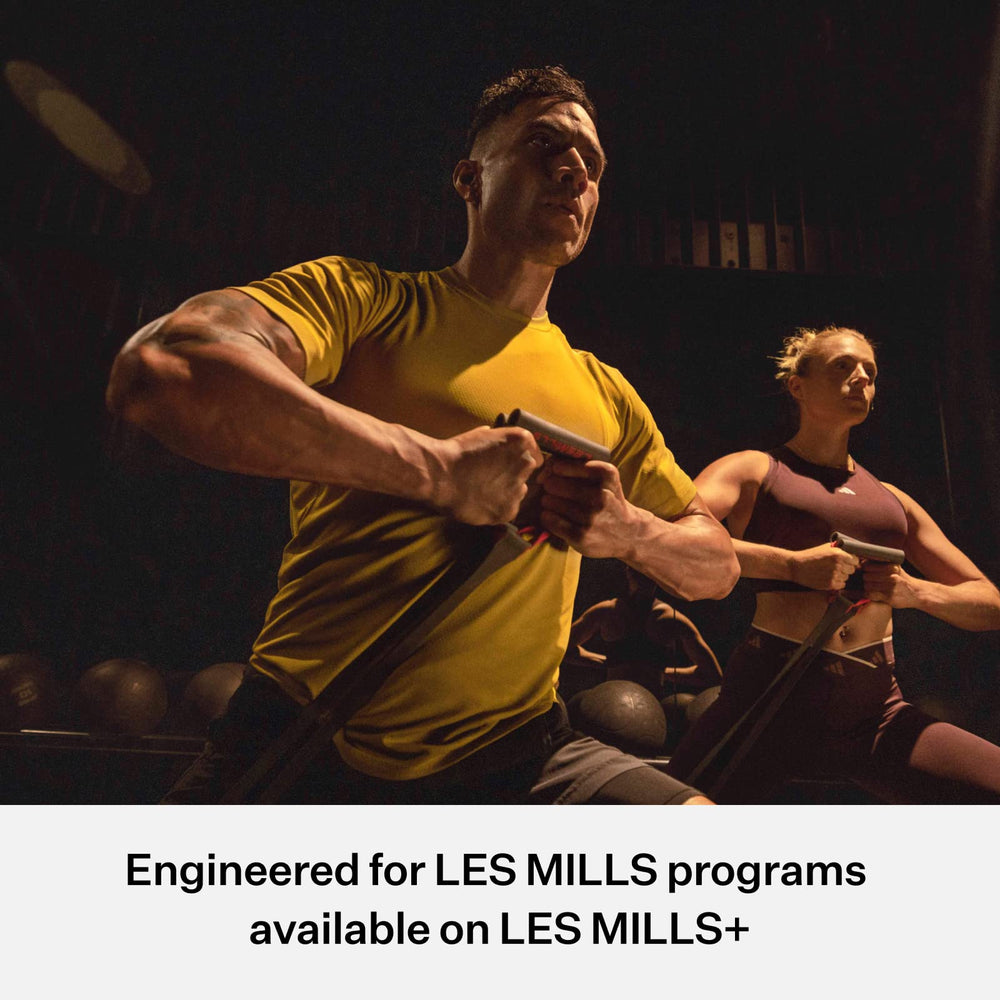Les Mills SMARTBAND packaging with warranty card emphasizing product durability assurance