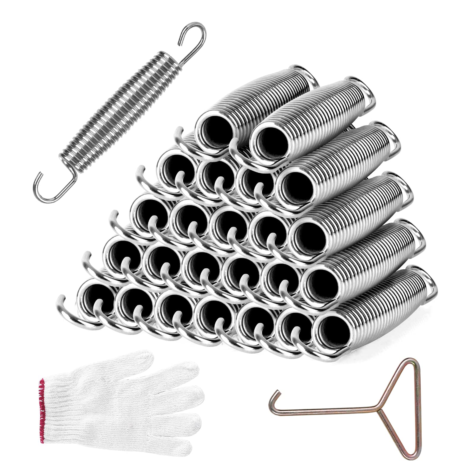 leskep front packaging showing 24 springs and included tool for easy replacement