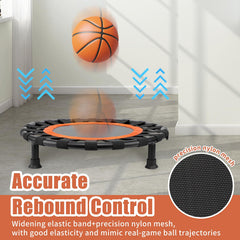 leskep mat in use indoor dribbling displays realistic rebounds for solo practice benefit