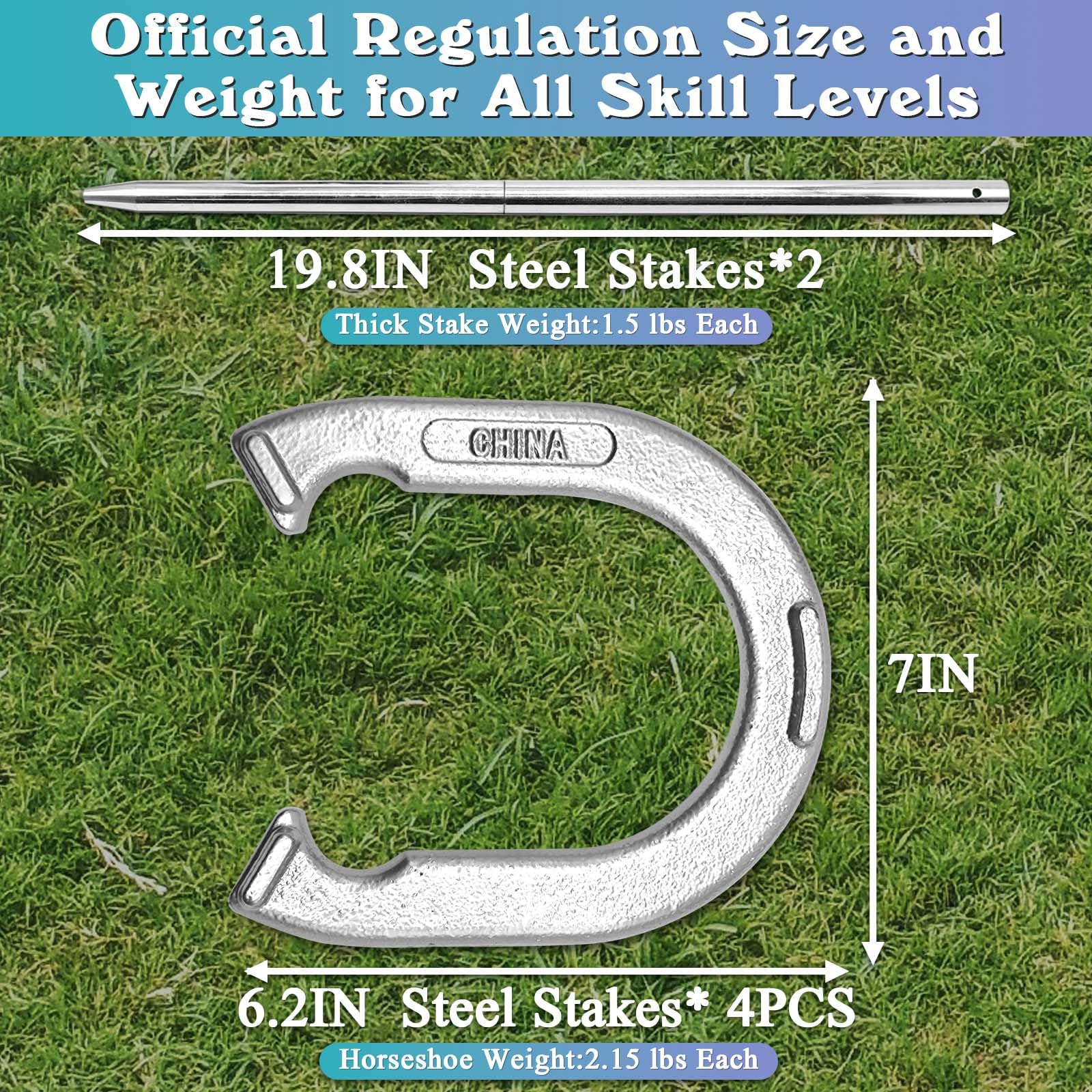 LesunSport close-up on forged steel horseshoe edge, shows solid construction