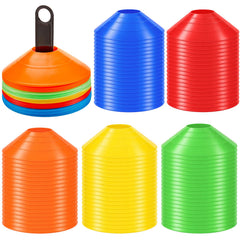 Lewtemi front packaging of 100 multicolor disc cones showing value and contents