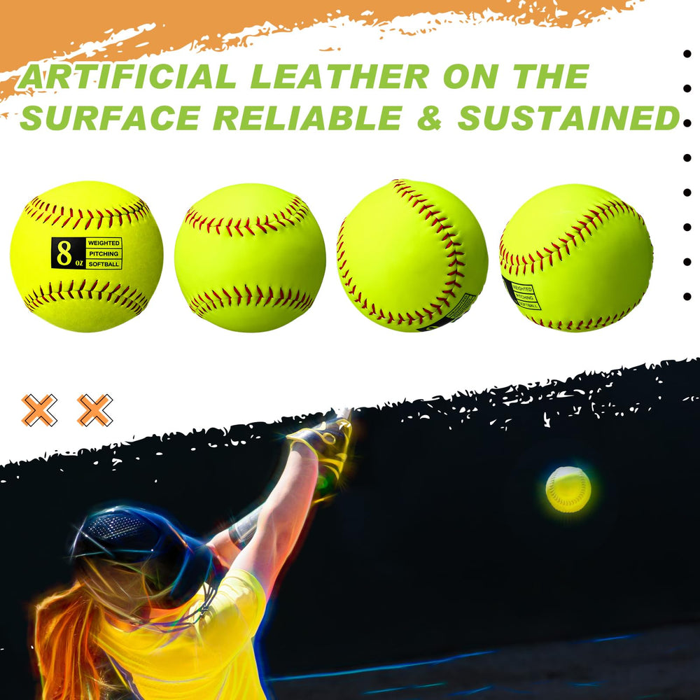 Lewtemi player warming up with a weighted softball illustrating arm-strength conditioning