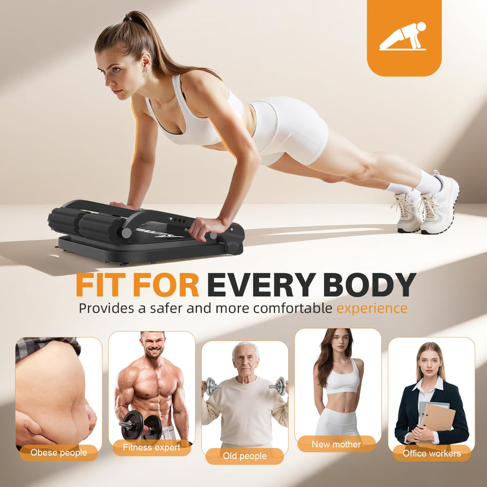 Leyeve ab machine in use performing sit-ups to build core strength efficiently
