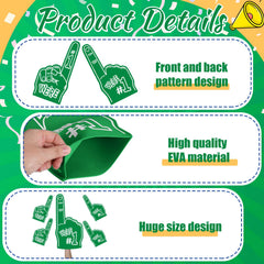 Leyndo foam finger held in hand demonstrating size and lightweight comfort